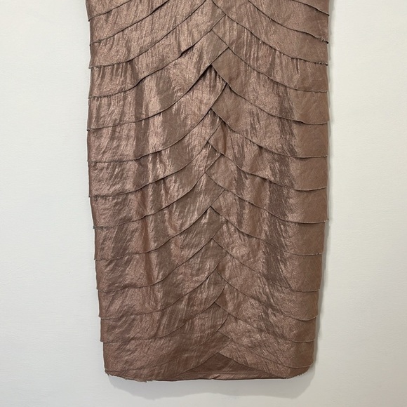 London Times Dress Women's Size 10 Midi Shutter Pleats Formal Wedding Cruise - Picture 6 of 16